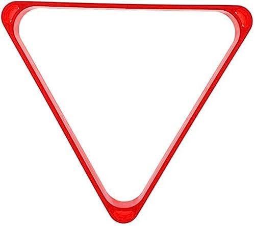 BAZAC American Billiards,Triangle Ball Rack Triangular Frame,Pool Table Triangle Plastic,Pool Triangles Sports Games, no Seams/Red