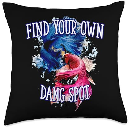 Find Your Own Dang Spot Fishing Lakes Fisherman Lagoon Throw Pillow