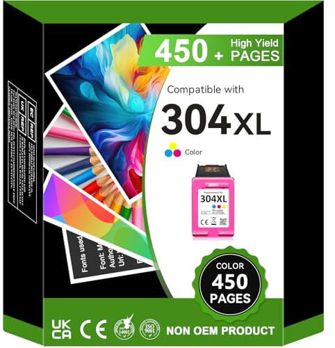 SUNPRINTZ 304XL Farbe Druckerpatronen,für HP 304,304XL Farbe Patronen,Kompatibel für HP Envy 5020 5030 5032,für HP DeskJet 2620 2622 2630 3750 3720 3730 3760 3762 (1 Farbe)