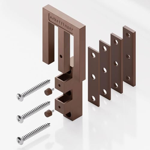 Scheffinger Serrure de fenêtre EM3 pour la sécurité combinée des fenêtres à double battant contre le cambriolage pour appartements et maisons (marron argile)