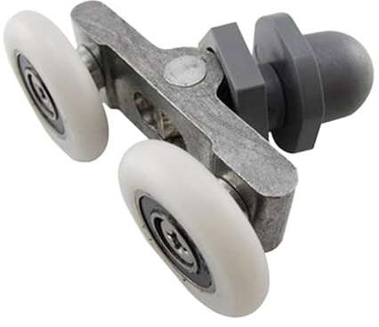 JIASHUNHE Rotelle Box Doccia 1 pz 19/23/25/27mm Porta Scorrevole in Vetro Oscillante Doppia Ruota Puleggia Cuscinetto Rulli Ruote for Accessori Cabina Doccia(23mm)