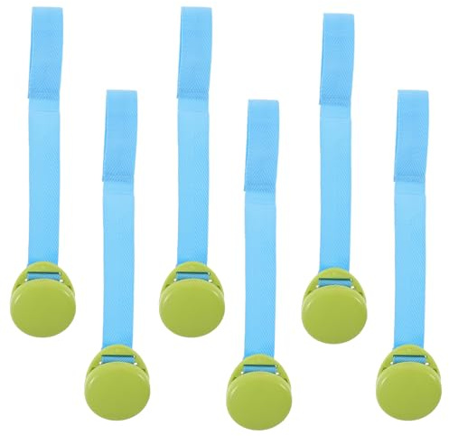 TOYANDONA 6 Pinzas Sujetamantas para Cochecito en Verde Clips Resistentes al Viento para Mantas de Ñiño Accesorios para Silla de Paseo Adecuado para Salidas y Paseos Familiares