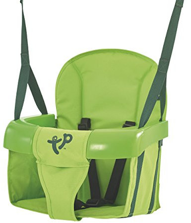 TP Toys 913 TP Foldaway Swing Seat Faltbarer Schaukelsitz | Weich, bequem und unterstützend | Gurtzeug | Für Babys ab 6 Monaten | UV-beständig, Grün, eine Größe für EIN Baby und EIN Kleinkind