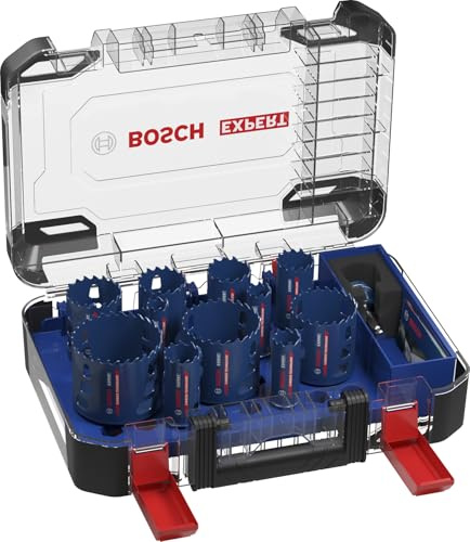 EXPERT Multi Material Power Change Plus-Lochsägen-Set, 20; 22; 25; 32; 35; 40; 44; 51; 60; 68; 76 x 60 mm, 14-teilig