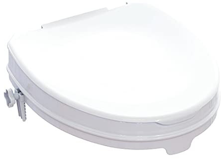 FabaCare Toilettensitzerhöhung Smart, Toilettenaufsatz, WC-Sitz bis 225 kg belastbar, 5 cm mit Deckel