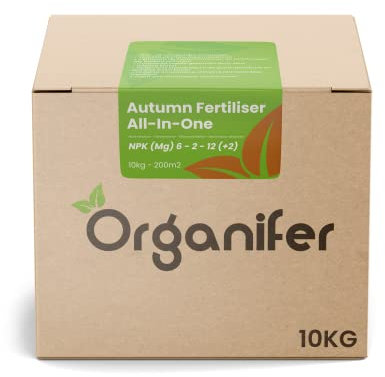 Engrais D'Automne Tout-En-Un (10 Kg - 200 M2) - Riche En Potassium - Engrais Pour Pelouse Automne - Engrais Pour Pelouse - Augmente La Résistance De La Pelouse Au Gel - Sécheresse - Organifer