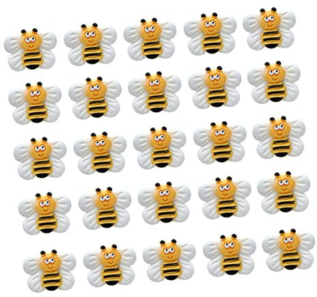 TOGEVAL 25 Stück Gelbe Reißzwecken in Bienenform Von Compact Thumb Tacks für Pinnwände Kartenmarkierungen Heimdekoration