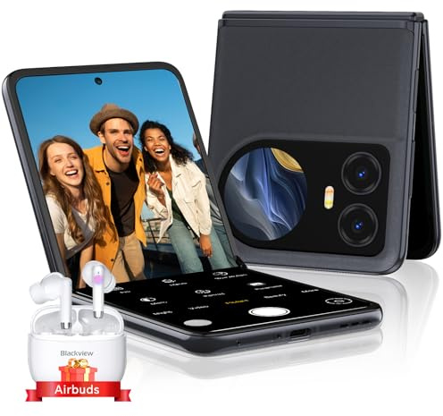 Blackview Hero 10 Faltbares Handy (36GB+256GB) Helio G99, 6.9FHD+ 120Hz Amoled, 108MP Kamera, 45W/4000mAh, Fingerabdruck/NFC/Bluetooth 5.2/Dual SIM 4G Simlockfreie Smartphone Klappbares Ohne Vertrag