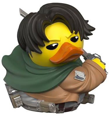 TUBBZ Caja Edición: Attack on Titan - Levi Ackerman Figura Coleccionable de Pato de Goma Disfrazado