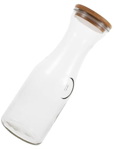 TOYZFRIENDY Bottiglia Di Vetro Vuota Trasparente Bottiglia Di Succo Riutilizzabile Per Bevande Adatta Per Conserve Di Succo Latte e Yogurt