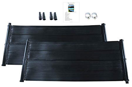 LOWENERGIE Solar Thermal Swimming Pool Heating Mat Hot Water Free Energy Saving Sun Pool Heater Kit Warm. Mat only (2, 0.66 x 1.5M)