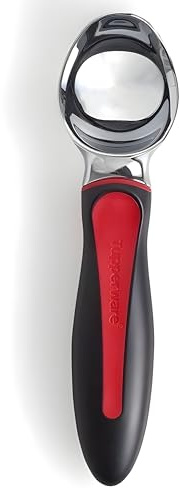 Tupperware Ice Cream Scoop Black with Red Handle