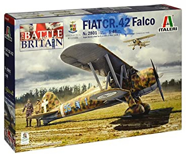 Italeri 2801 FIAT CR.42 Falco The Battle of Britain, scala 1:48, plastic model kit, modello in plastica da montare, modellismo, aerei