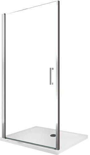Puerta de ducha batiente de 8 mm para instalacion en un nicho reversible H.200 – 64-68 (79-83 cm)