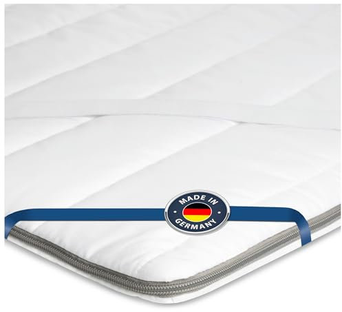 BMM Topper 160x200 cm Klassik Basic Härtegrad H2 weich/Kaltschaum-Topper/Öko-Tex Zertifiziert/ergonomische Matratzenauflage/Höhe 4 cm/Topper produziert in Deutschland