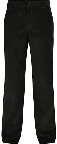 Urban Classics Pantalon de Travail en Velours côtelé pour Homme, Noir, 38