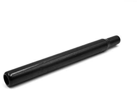 Ruilogod 30,5 cm Länge Schwarz-Aluminiumlegierung-Fahrrad-Sitzsattel Lever Sattelstütze