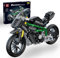 Mould King 23002 Technik Motorrad Bausteine H2R Supermotorrad Rennen Motorrad Konstruktions Spielzeug Klemmbausteine Rennwagen Geschenk für Erwachsene und Jugendliche(639 Teile)
