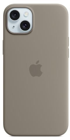 Apple iPhone 15 Plus Silikon Case mit MagSafe – Tonbraun 