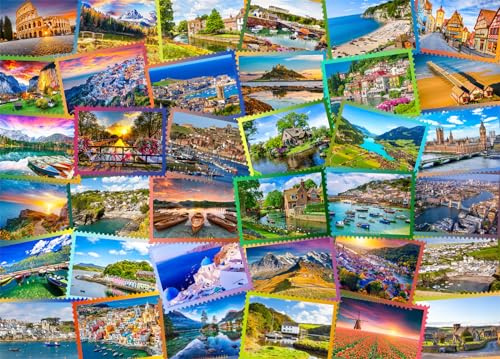 European Landscapes Jigsaw Puzzles for Adults 1000 Jigsaws Nature Europe Scenery 1000 Piece Jigsaw Puzzles for Adults