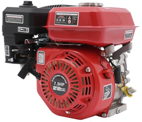 Fliuyr Generador portátil de gas de 4000 W,Generador portátil,3600 RPM,Motor de gasolina de 4 tiempos,7.5HP Enfriamiento por aire forzado Motor de gasolina