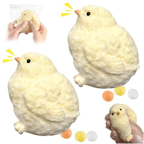 Jouet À Presser Squishy De Poulet, Poussin Squeeze Squishy Jouet Jouet Sensoriel Anti-stress à Presser et à Rebondir Jouet Squishy Animaux Poulet Cadeau pour les enfants et les adultes
