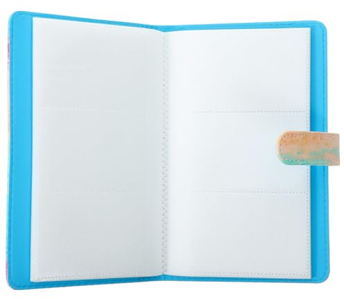 HOODANCOS Porta Tarjetas de Visita Compacto 3 Pulgadas Estuche Portátil para Tarjetas de Crédito y Nombre Organizador Práctico Capacidad Diseño Resistente y Seguro para Estilo Aleatorio