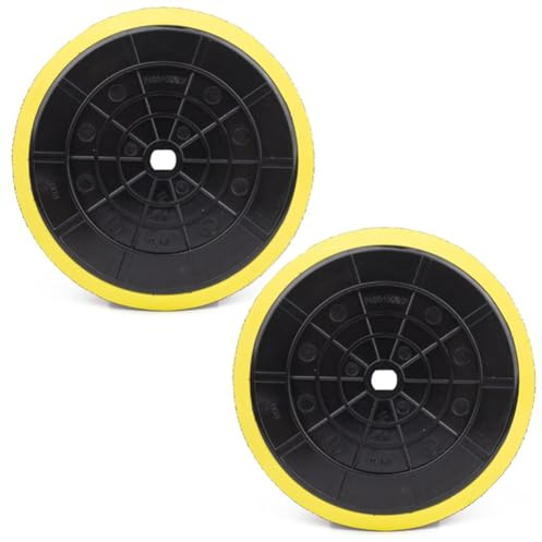 EasyByMall Lot de 2 disques de polissage de 15,2 cm avec trou de 9 mm, mousse EVA et interface en plastique pour polisseuses sans fil