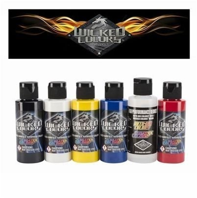 Pintura Aerografia Createx Wicked Set Básico 60ml.