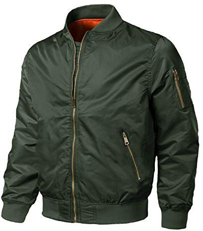 EKLENTSON Men's Long Sleeve Bomber Jacket Thick Winter Thermal,Casual,Coat