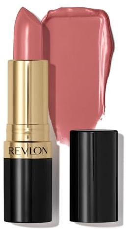 REVLON Super Lustrous Lipstick, Barra de Labios con Textura Cremosa para unos Labios más Suaves y Voluminosos, Fórmula Hidratante con Vitamina E, Tono 637 Blushing Nude 4,2g