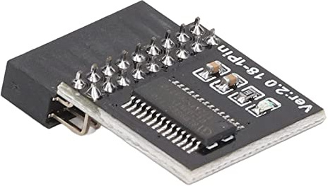 Módulo TPM 2.0 18 Pin LPC para Placa Base, Compatible con PC y Computadoras NUC, Seguridad Informática con Protección de Datos y Arranque Seguro, Ideal para Empresas y Usuarios Profesionales