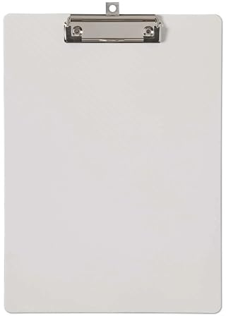 MAUL Dossier A4 MAULflexx, Dossier à Pince au Format A4 pour Documents, Dossier de Conférence Résistant, Porte Bloc avec Pince à Étrier pour Papier Libre, Pince en Métal Robuste, Blanc