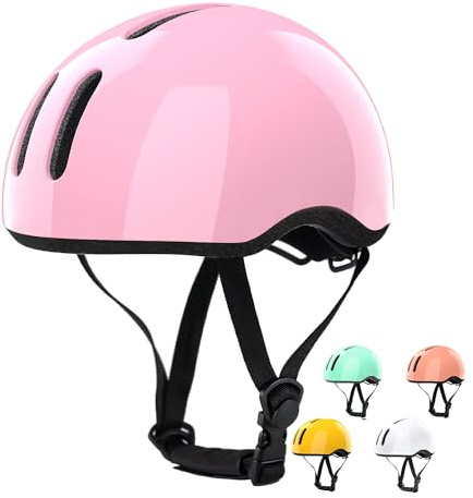 Glerc Toddler Kids Bike Scooter Helm für 2 3 4 5 6 7 8 Jahre alt Jungen Mädchen Baby Kinder Fahrrad Hut Kappe,CE-Zertifiziert Sicherheit Radfahren Skaten Helm, Rosa