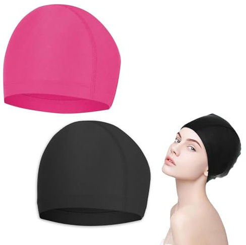 Cuffia per Nuoto in Piscina Unisex Adulto Cappello da Nuoto Uomo e Donna Unisex Cuffia da Bagno Cuffia da Nuoto per Piscina Cuffia Piscina Tessuto Adolto Bambini Cuffie Nuoto per Uomo Donna