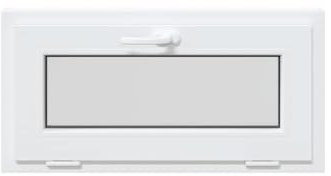 vidaXL Kellerfenster RISOR 80x40 cm Kipp 2-fach Verglasung Weiß, Gartenhaus Fenster, Ausstiegsfenster, Kippfenster, Fenster im Keller