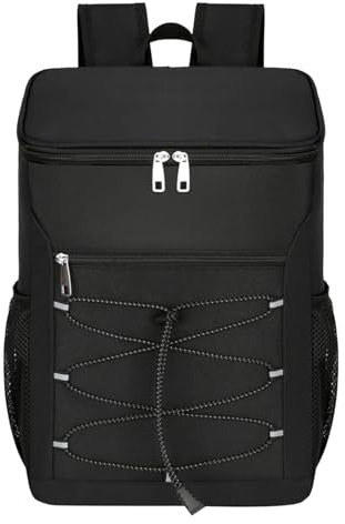 Kühlrucksack, Kühlrucksack Isoliert Auslaufsicher, Multifunktional Auslaufsicher Kühlrucksäcke, Isolierte Rucksäcke Kühlung Wasserdicht Auslaufsicher Leicht (Schwarz)