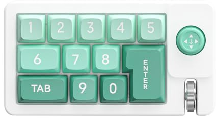 Tastiera programmabile - Tastiera digitale sostituibile a caldo | Tastiera meccanica a 1 mano | Tastiera meccanica RGB | Caldo con una sola mano con tastierino numerico cablato per l'editing video sul