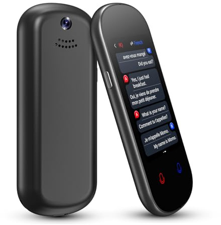 Language Translator Device No WiFi Needed, 150+ Languages Voice Translator Device Two-Way, Instant Translation Device Real Time Support Offline/Recording/Photo Translation for Travel Business Gift