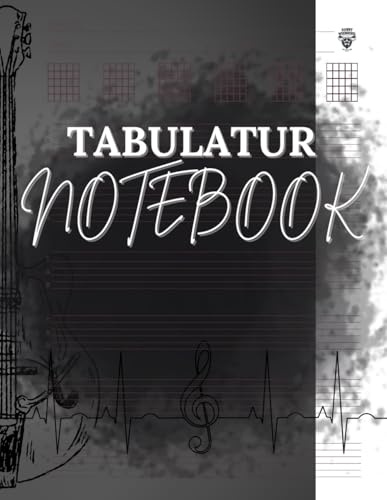 Tabulatur Notebook: Tabulatur-Notizbuch für Gitarre (100 Seiten TABs + Akkorddiagramme & zusätzl. Notenlinien zum Üben, Songwriting & Unterrichten)