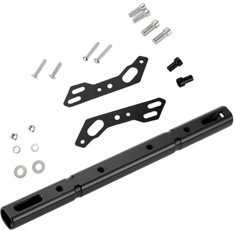 INFINAUTO Cross Bar for Motorcycle, Handlebars 22.5cm / 8.86 Motorcycle Handlebar Extension with Small Wrench Black, 1set