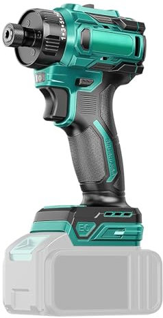 Trapano avvitatore a batteria 21 V, potente avvitatore a batteria per foratura e viti, 20 marce, trapano a percussione 80 N.m, velocità variabile – luce LED, senza batteria e caricatore