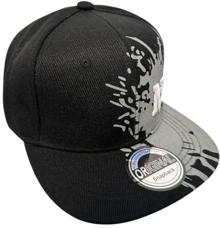 Jeamis NY USA Snapback Baseball Cap Kappe Cappy Unisex Trucker Starter Basecap Mütze Hawaii Sommer Kult (DE/NL/SE/PL, Alphanumerisch, Einheitsgröße, NY GrauNY)