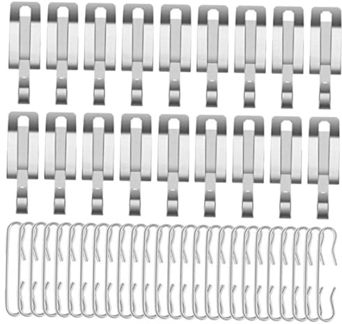 Lurrose 1 Juego Clips y Cables de Calefacción Canalones Clips de Instalación y Práctica Canalones