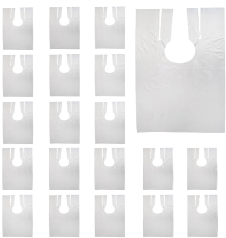Bhogmeg 100Pcs 60x90cm Disposable Hair Capes Plastic Hairdressing Shawl