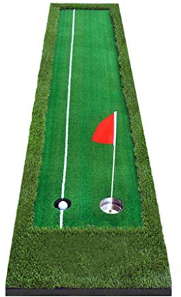 Tappetino da golf – Tappetino da allenamento per interni/esterni con 2 fori per pratica professionale – Durable Putting Green System