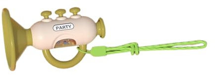 predolo Trompeta de Juguete Infantil para Fiestas, Silbato Colorido, Juguete Musical con Sonido para niños y niñas, Verde