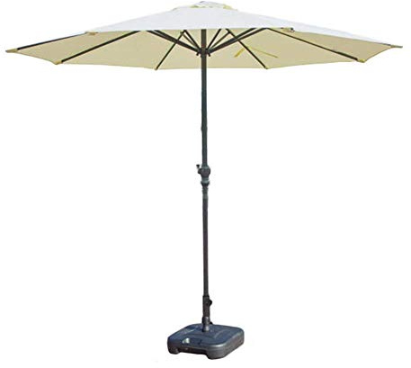 Parasol Portable Parasols 9 'Paraguas de Patio/jardín con manivela, Patio al Aire Libre, Mercado de Eventos comerciales de Playa, Campamento, Piscina.