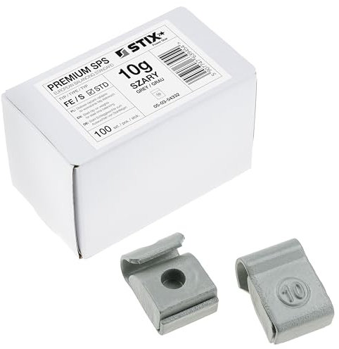 Stix Automotive Equipment 100x Premium Schlaggewichte 10g Stahl FE/S für Stahlfelgen Auswuchtgewichte Wuchtgewichte