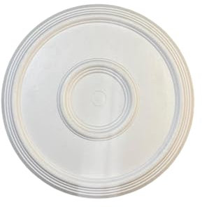 GARENERGIE LED Mall Home Rosace décorative pour plafonds en polystyrène expansé - Stuc décoratif en faux plâtre Rosoni Lustre et mur en polystyrène Ø40 cm